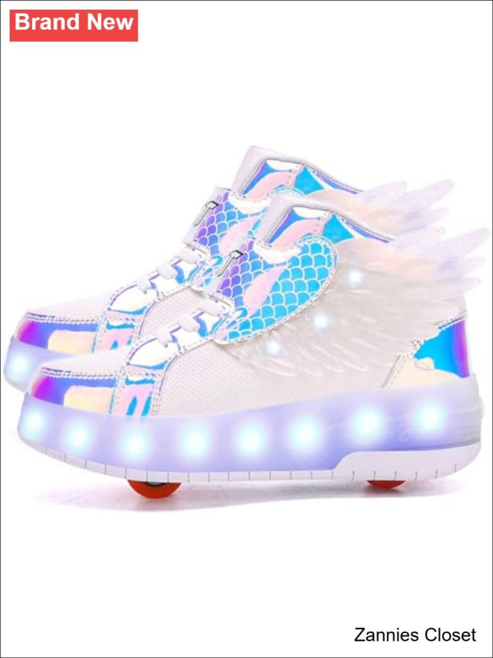 ✨Light Up Roller Shoes USB Rechargeable LED Wheeled Sneakers for Kids